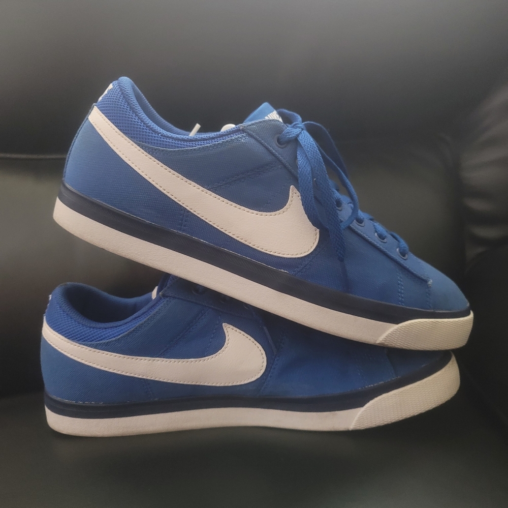 Nike Court Legasy Canvas Blue and White Sneakers